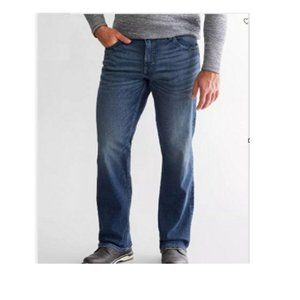 Reclaim Men's Blue Stretch Relaxed Fit Straight Jeans Size 27R